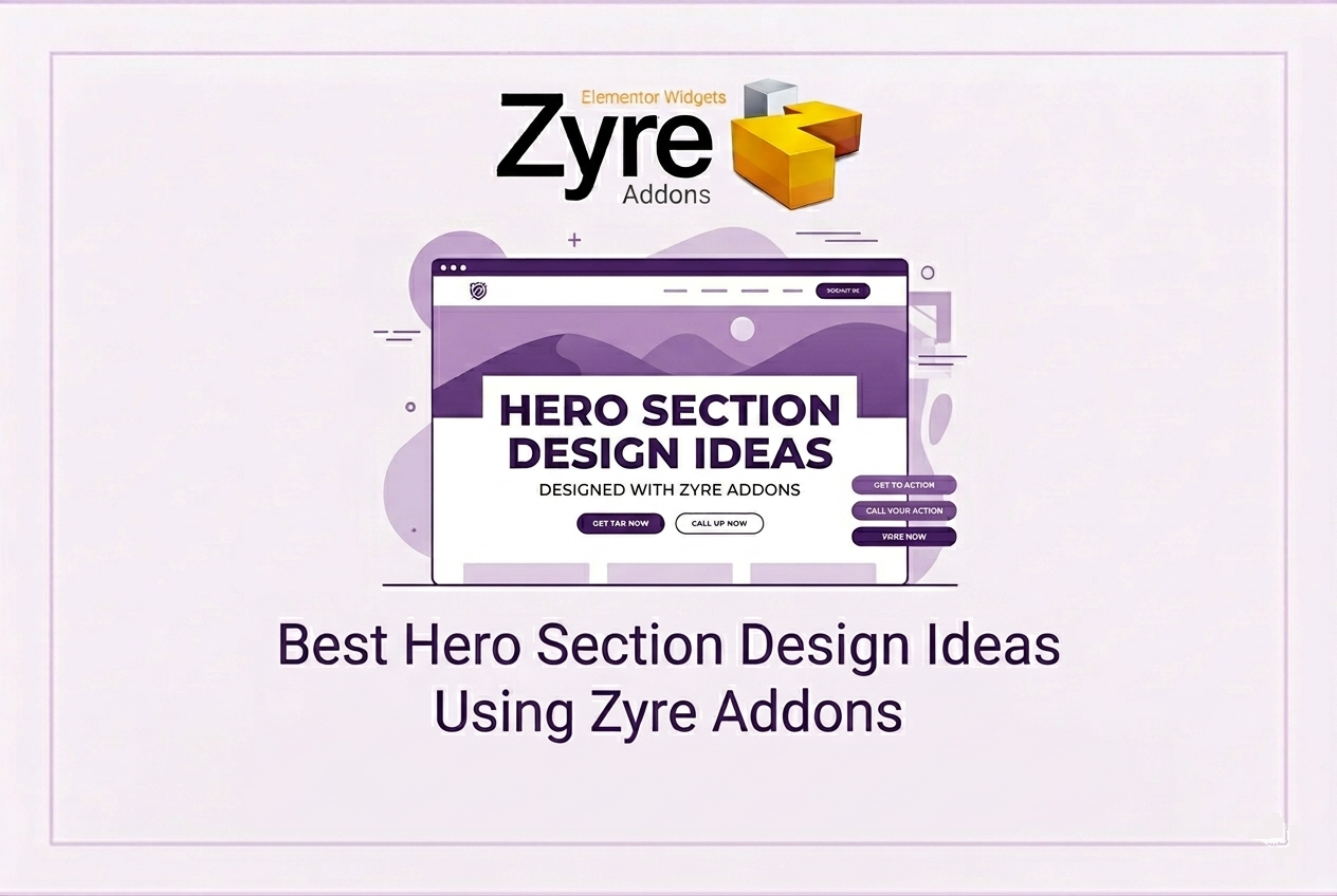 Best Hero Section Design Ideas Using Zyre Addons